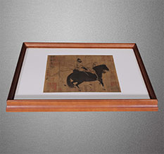 河源市书画装裱配框服务案例